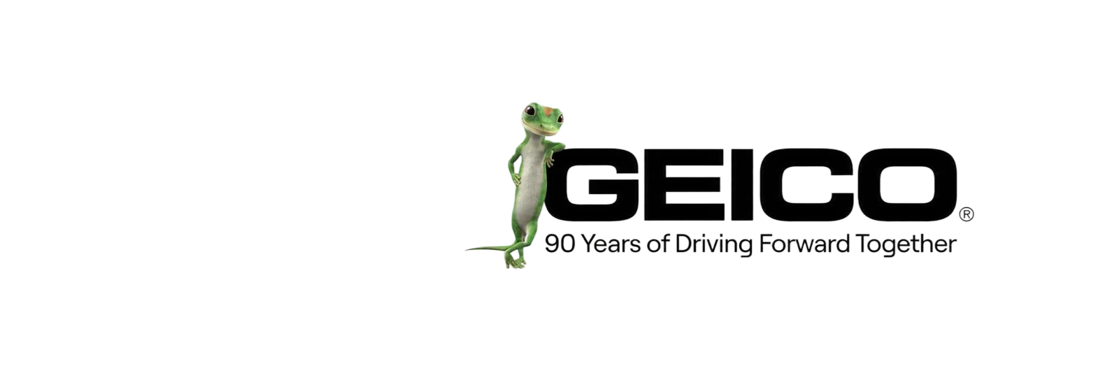 GEICO. 90 Years of Driving Forward Together.